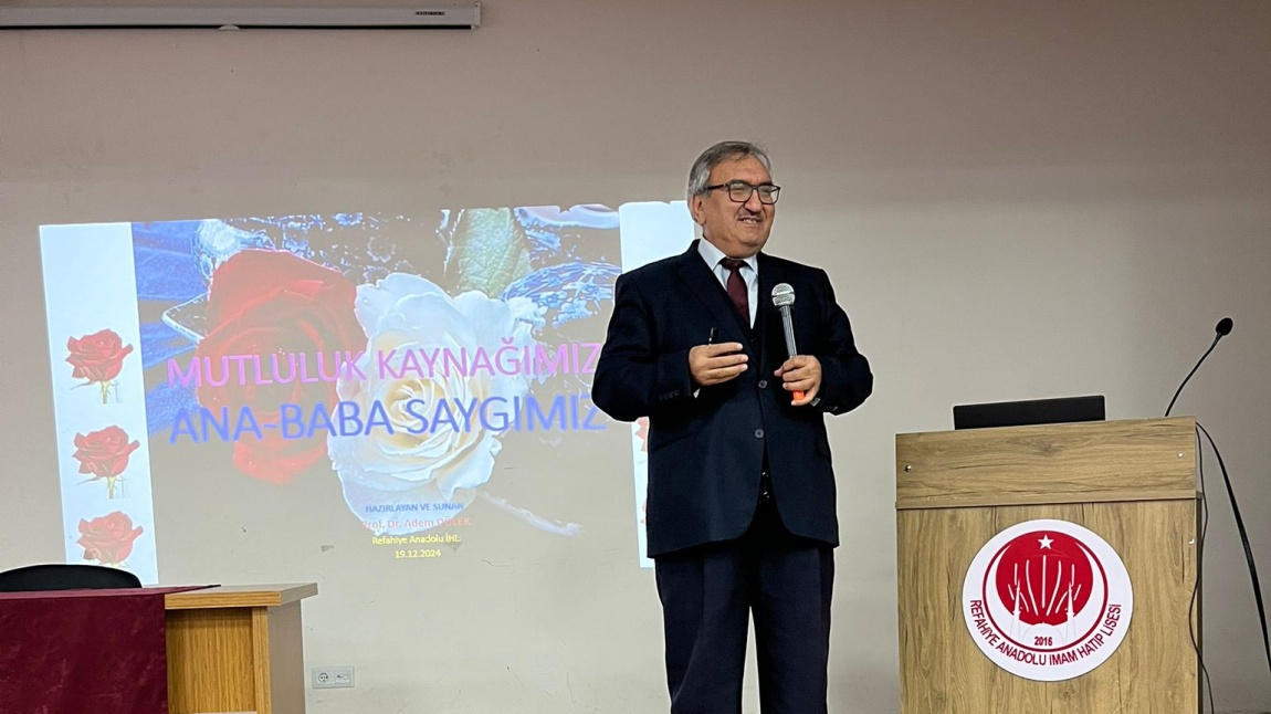 ERZİNCAN BİNALİ YILDIRIM ÜNİVERSİTESİ İLAHİYAT FAKÜLTESİ ÖĞRETİM ÜYESİ PROF. DR. SAYIN ADEM DÖLEK ÖĞRENCİLERİMİZE SEMİNER DÜZENLENDİ.